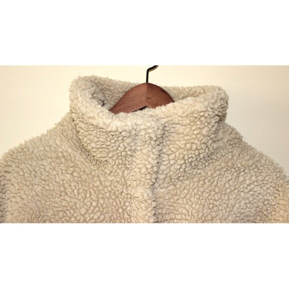 H&M Warm & Cozy Sherpa Teddy Jacket in Beige (XXL) - Picture 4 of 11